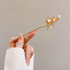 Advanced Chinese hairpin with tassels, hairgrip, Hanfu, hair accessory, Chinese style, high-quality style, bright catchy style