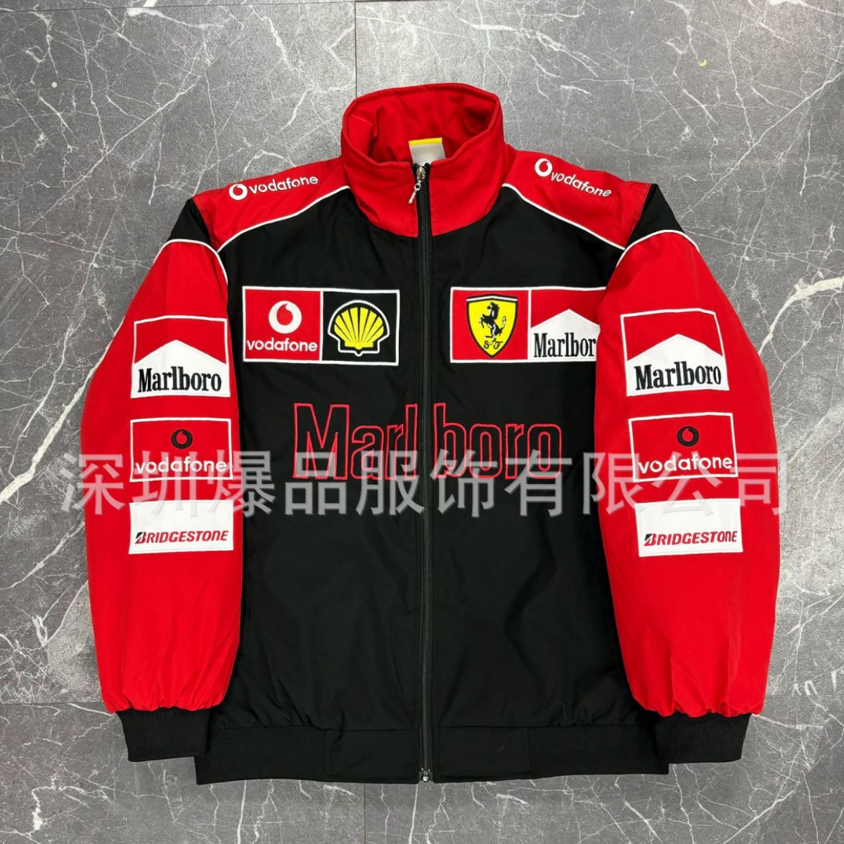 F1 Racing Suit Embroidered Jacket Motorcycle Riding Suit Biker Jacket Cotton Coat European and American Style Flight Suit Jacket Custom-Made