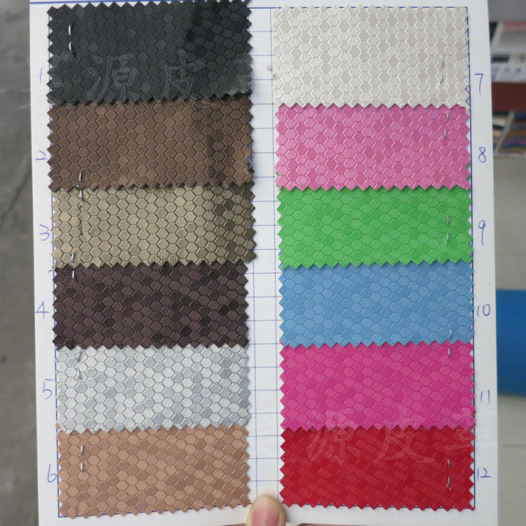 六角蜂巢足球纹pu皮革相册菜谱封面收纳皮具礼盒装饰人造仿皮面料