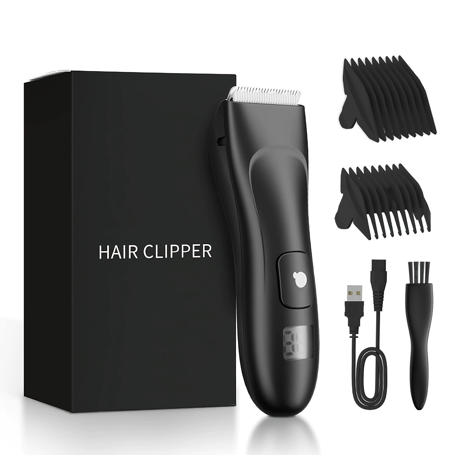 Машинка для стрижки волос Meikeduo с цифровым дисплеем для Южной Америки, электрический триммер для паха, частная машинка для стрижки волос под мышками, бритва для волос на лобке.