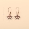 Ethnic retro bronze metal earrings, European style, ethnic style, simple and elegant design