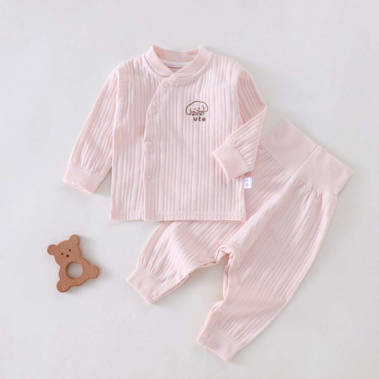 Capa de otoño de niños, pantalones de otoño de cintura alta para niños y niñas, ropa interior caliente para bebés de algodón nuevo