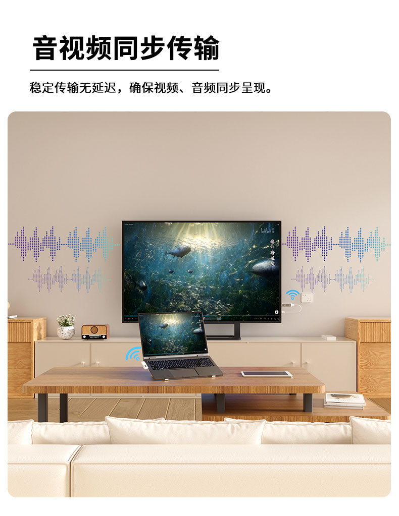 USB-C Wireless HDMI Transmitter-Receiver, 50 Meter