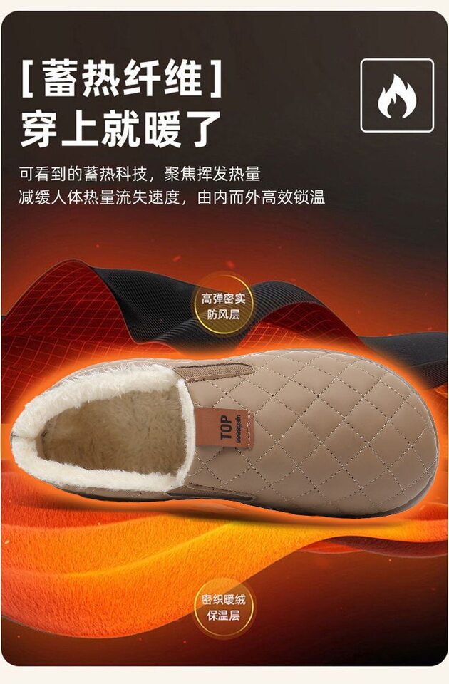 Giày lười nữ xỏ chân đế bằng lót lông giữ ấm — A88 vải cotton kẻ ô - màu nâu cà phê, A88 vải cotton kẻ ô - màu đen, A88 Vải cotton kẻ ô - Màu nâu cà phê [Hộp], A88 Vải cotton kẻ ô - Đen [Hộp] chi tiết 8