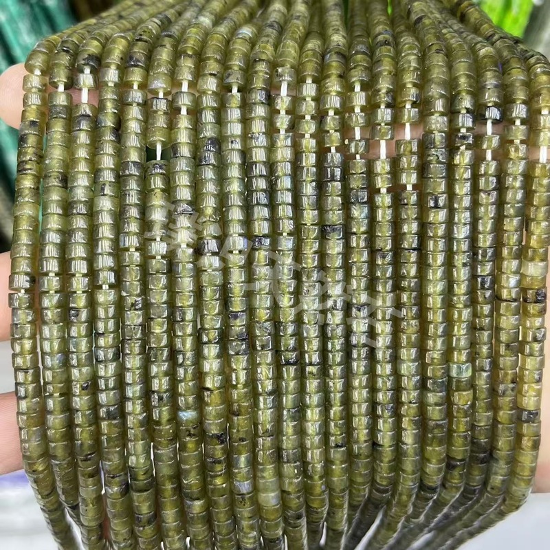 2*4mm天然石管珠隔片散珠玉髓青金水晶圆柱隔珠diy饰品配件批发|undefined