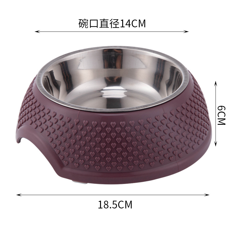 Inventario de comida para perros para mascotas tazón de acero inoxidable anti-derrapante antifolque tazón para perros tazón para gatos tazón para mascotas tazón para perros tazón de agua al por mayor