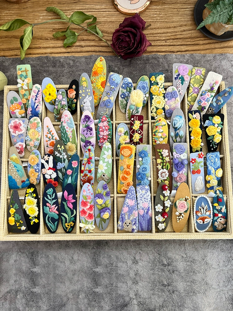 ✅ Невидимое культурное наследие Lu, вышивка, заколка для волос, вышивка, сделай сам, материал ручной работы, ткань, одежда, аксессуары для волос, лента, вышивка, французские бусины