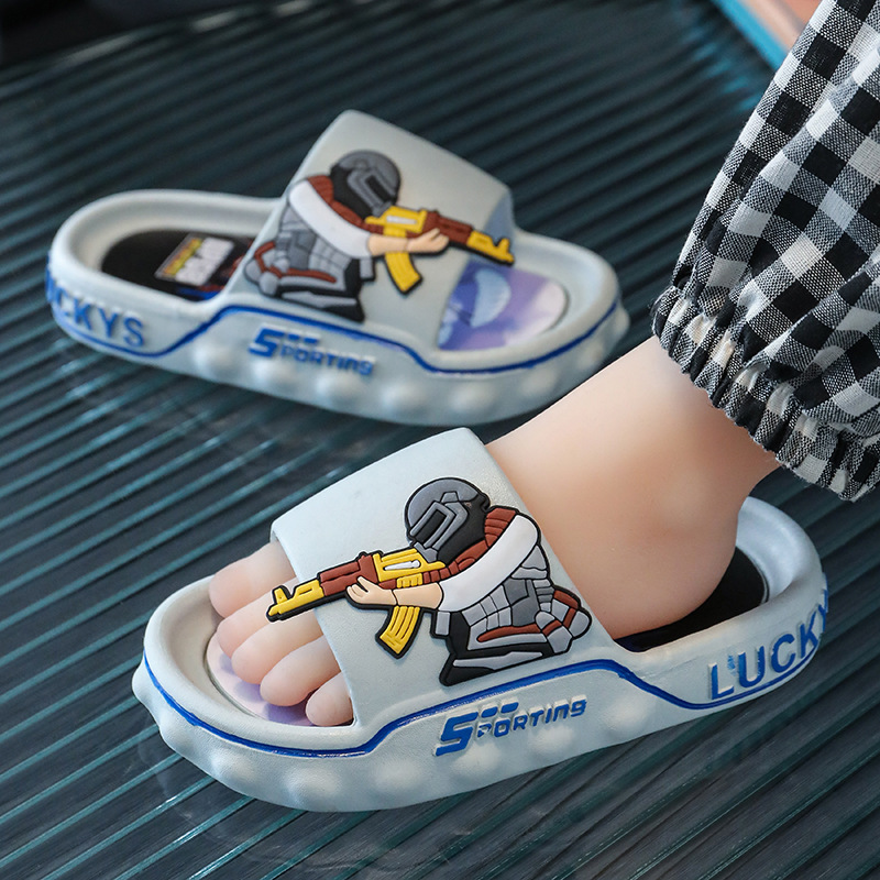 Zapatillas para niños Nueva caricatura suave inferior antideslizante hogar baño Baño padre-hijo hombres y mujeres zapatos de bebé