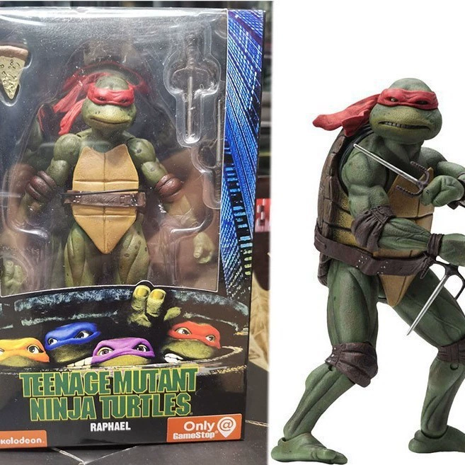 NECA Ниндзя Черепашки Мутанты 1990 Movie Edition TMNT Limited Edition 7-дюймовая подвижная кукла - рукоятка модель