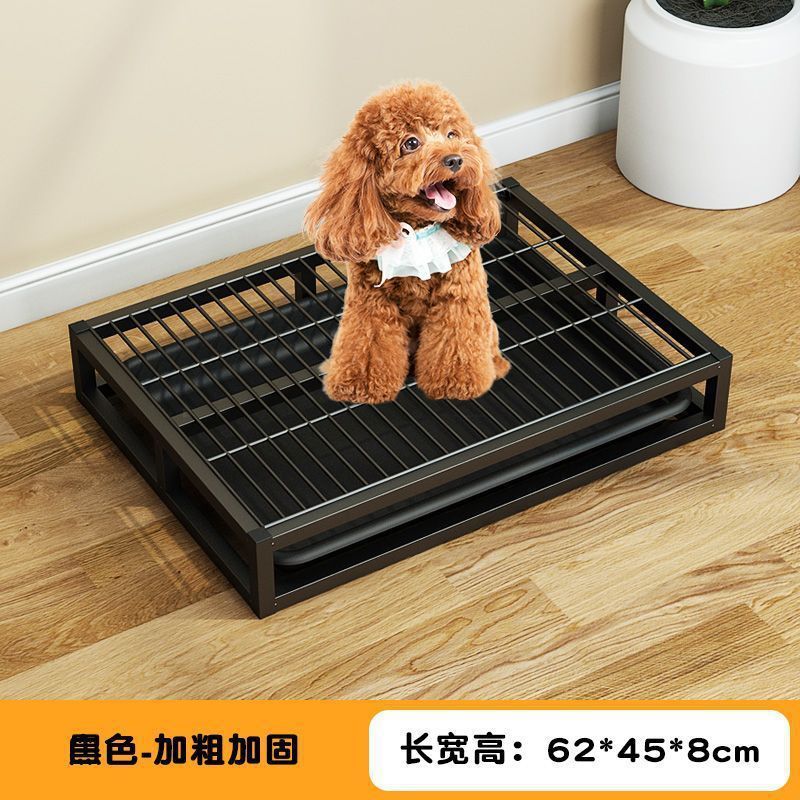 狗狗厕所超大号尿盆大狗专用防踩屎抽屉式中大型犬不锈钢拉尿便盆|undefined