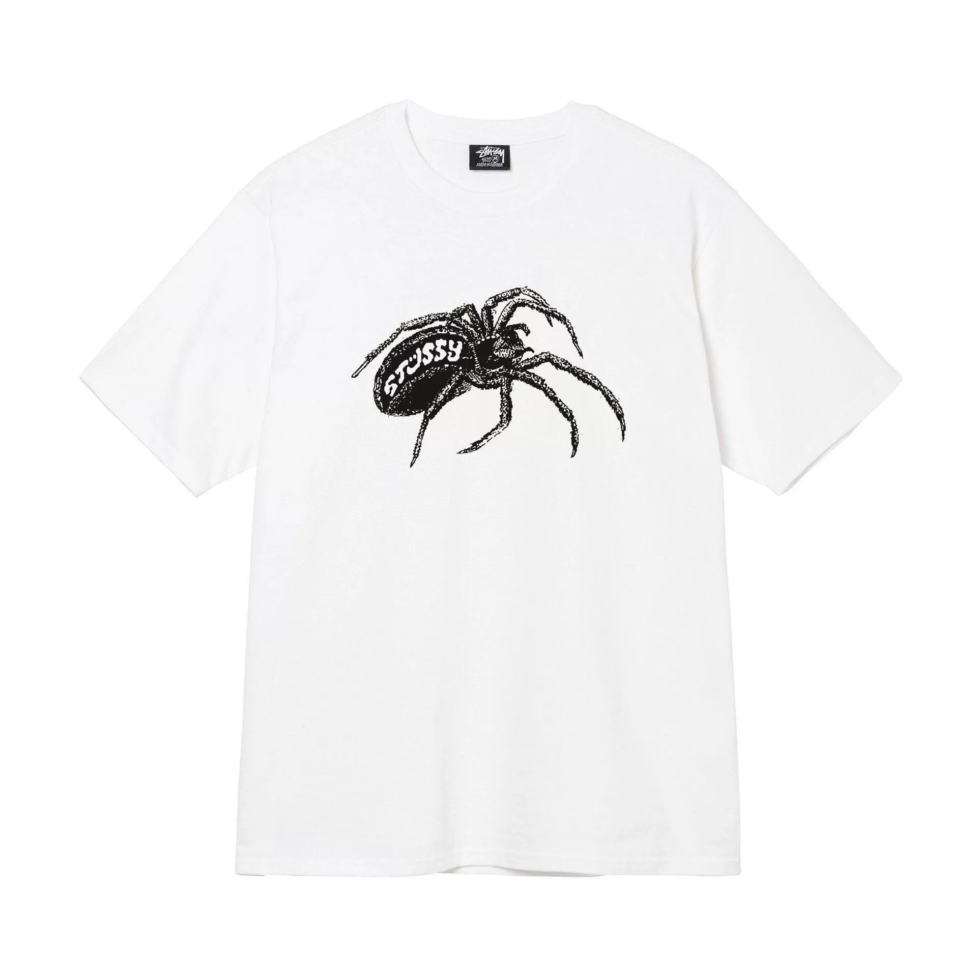 Футболка (Stussy) свободного кроя унисекс, короткий рукав, ткань 230 г, коллекция лета 2025