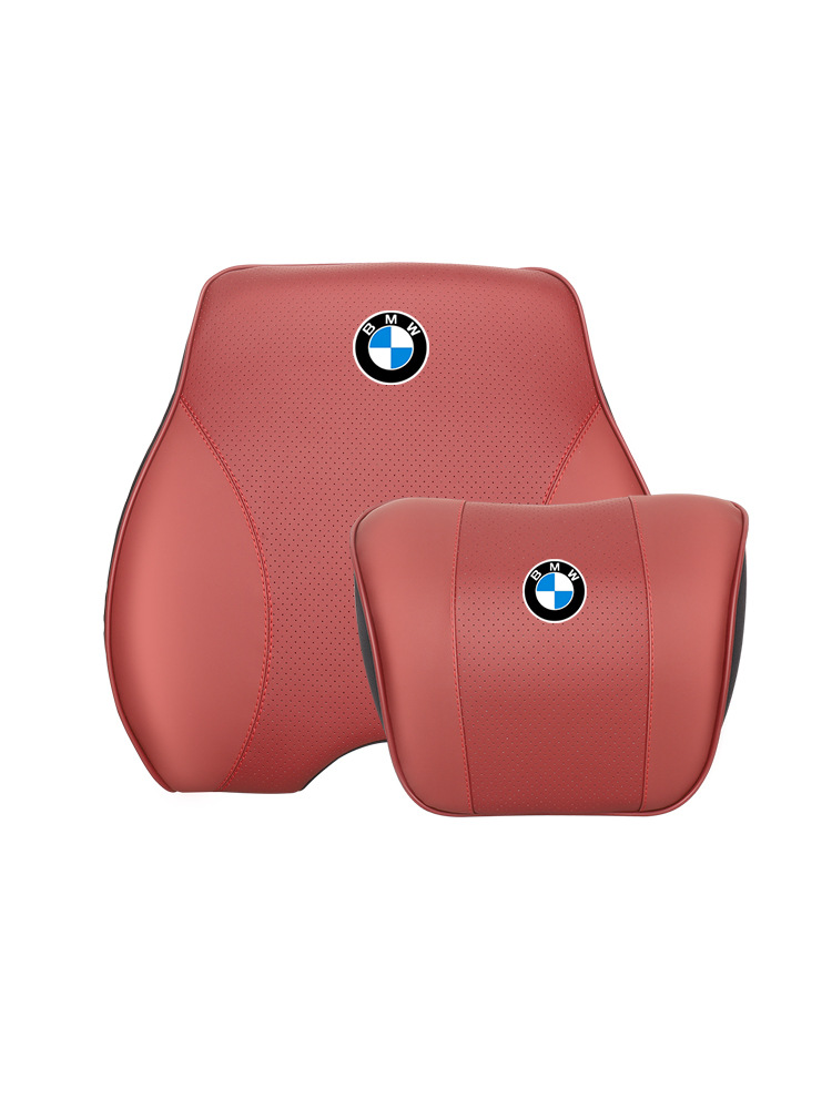 BMW 5 시리즈 | 3 시리즈 | X3 | X1 | X5 | IX3 | X2 자동차 헤드 레스트 허리 쿠션 자동차 목 베개 베개에 적합