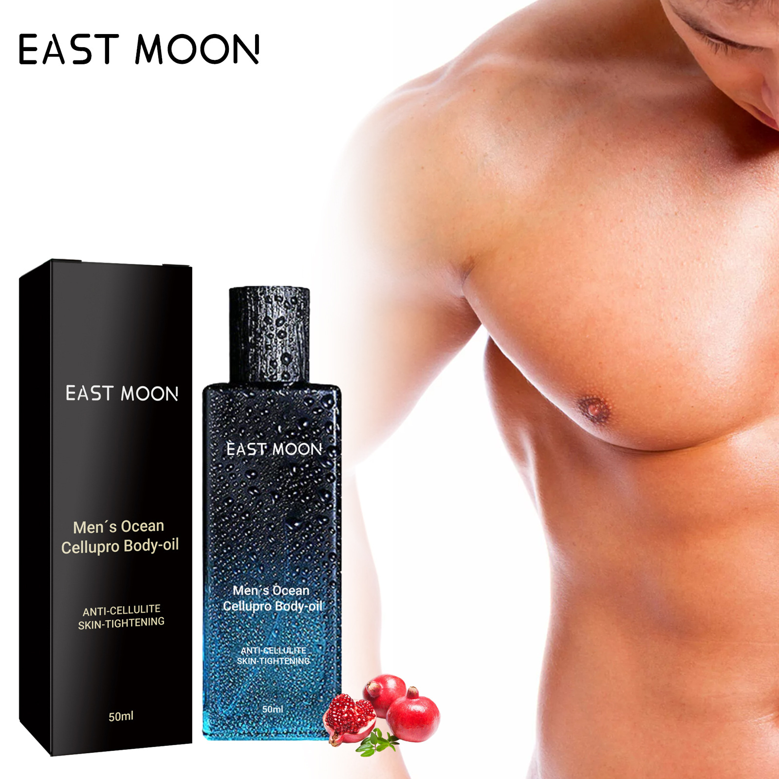 EAST MOON Men's firming body oil strengthening firming belly chest muscle men's shaping abdominal muscle oil