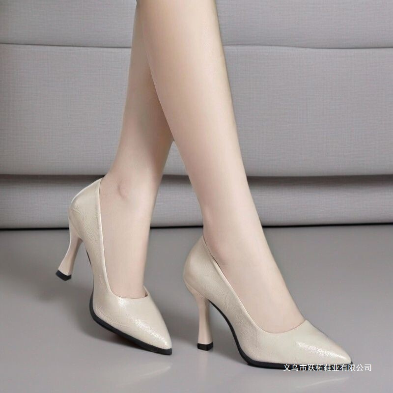 Sexy pointed-toe stiletto high-heeled shoes for women, suitable for professional work and commuting, versatile black formal reception shoes Sexy pointed-toe stiletto high-heeled shoes for women, suitable for professional work and commuting, versatile black formal reception shoes