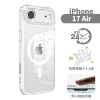 IPhone Air circle transparent fine hole magnetic case with photo button