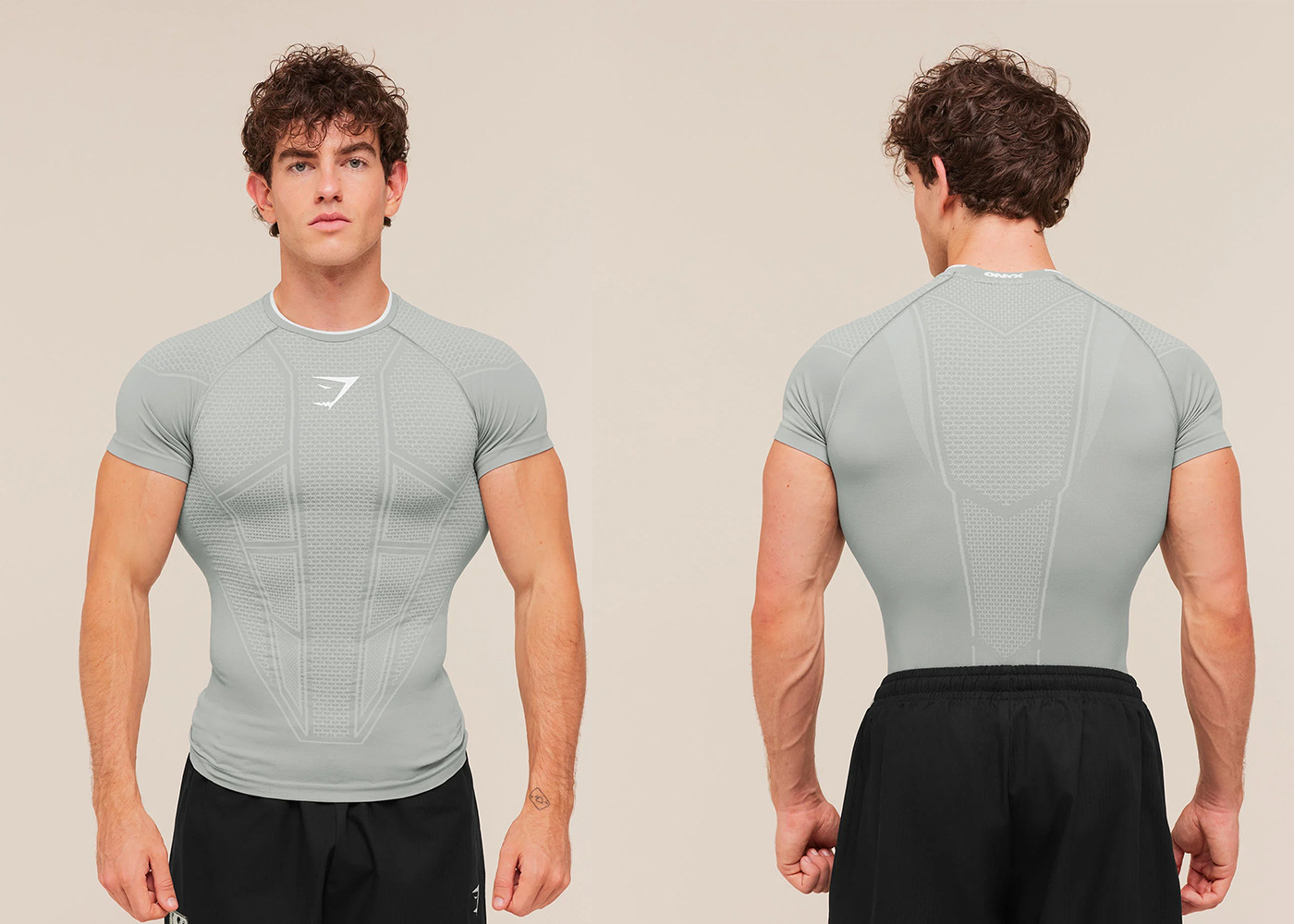 Gymshark Onyx V1 T-shirt Grey