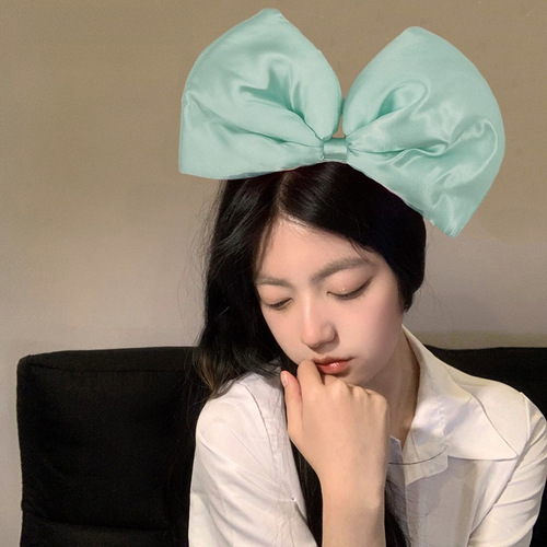 Bestselling Oversized Bow Headband Exaggerated 3D Dopamine Accessory Headband Instagram Teenage Girl Face Slimming Headband