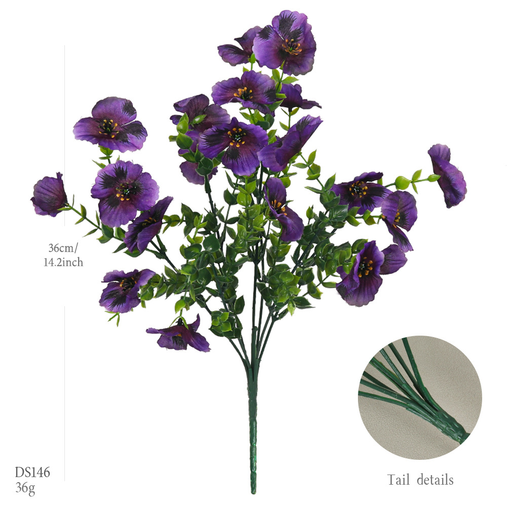 DS146-보라색 봄 팬지