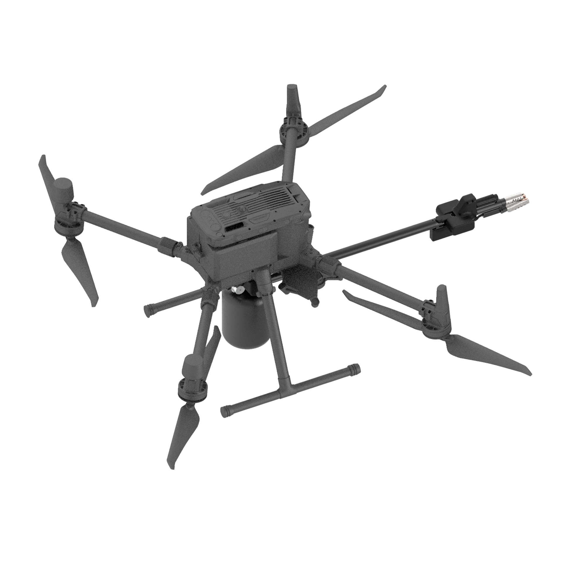 成至FT10无人机喷火器多用途火焰发射器 电缆异物清除  安全可靠