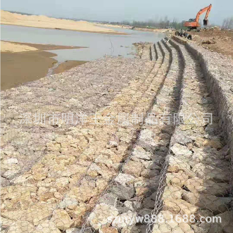 【包塑石笼网】深圳 厂家直供 河道网箱 生态 可定Z