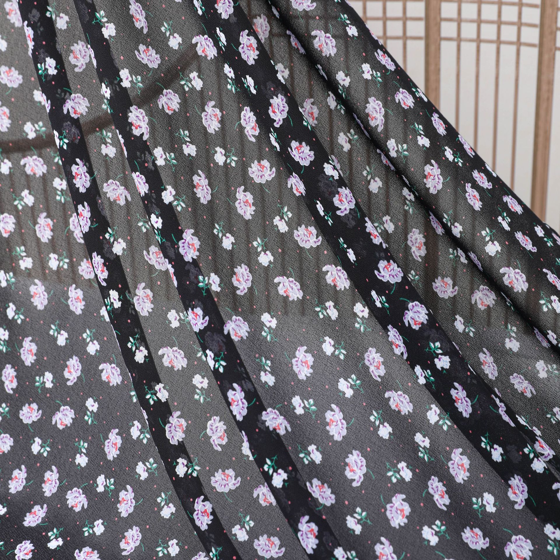 Black classic shiffon cloth