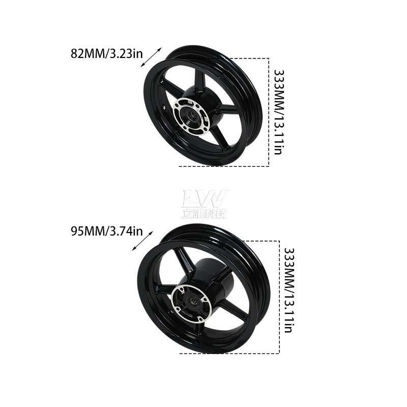 KUGOO Tuttio Soleil 01 Electric Off-Road Motorcycle Accessories 13inch Front and Rear Aluminum Rim Tires and Hubs