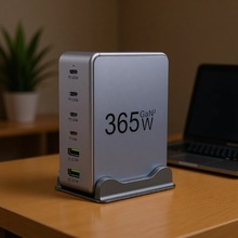 跨境热销新品桌面充电站4PD2QC快速大功率多口充电器适用手机平板