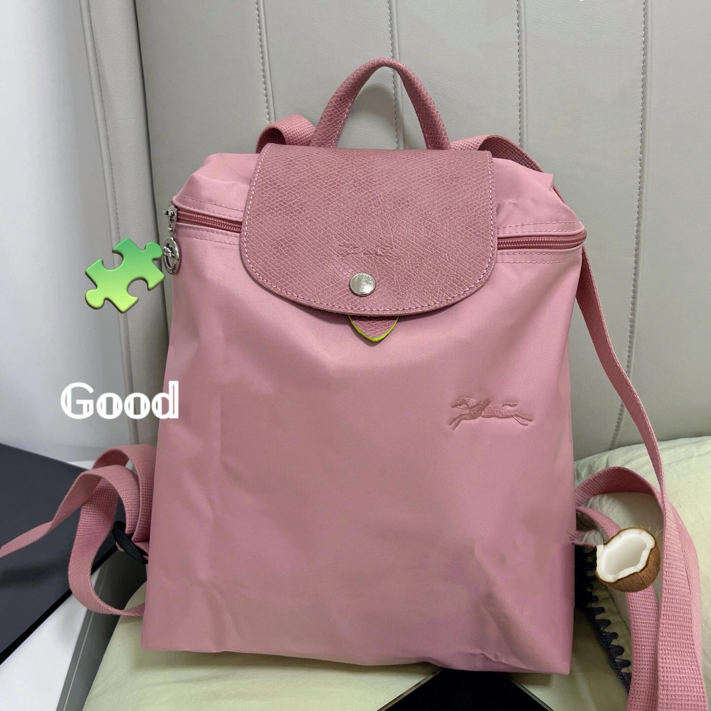 Environmentally friendly petal pink backpack