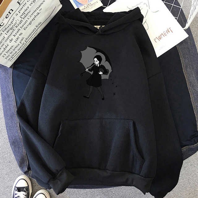 American drama print sweater Wednesday Addams Wednesday. Adams Gothic print hoodie American drama print sweater Wednesday Addams Wednesday. Adams Gothic print hoodie