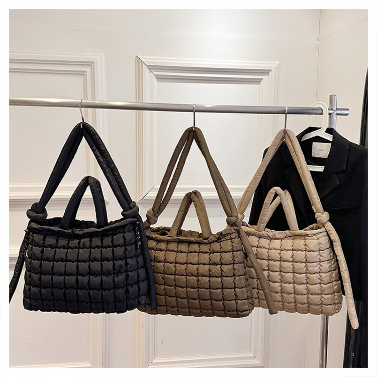 762g Weight Polyester Lining Material Sewing Thread Fashion Element Magnetic Buckle Closure Type Single Shoulder Strap Strap Type Tote Bag Bags Type Daily, Street, Shopping Occasion Nylon Material Solid Color Pattern Autumn&Winter Season Women's Gender Elegant, Classic Style Style Square Shape Medium Size Women's Medium Nylon Solid Color Elegant Classic Style Sewing Thread Square Magnetic Buckle Tote Bag 32