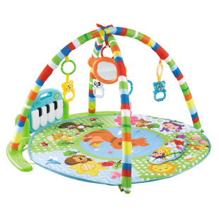 New Infant Multifunctional Fitness Rack Baby Early Education Educational Piano Newborn Round Game Mat Toy