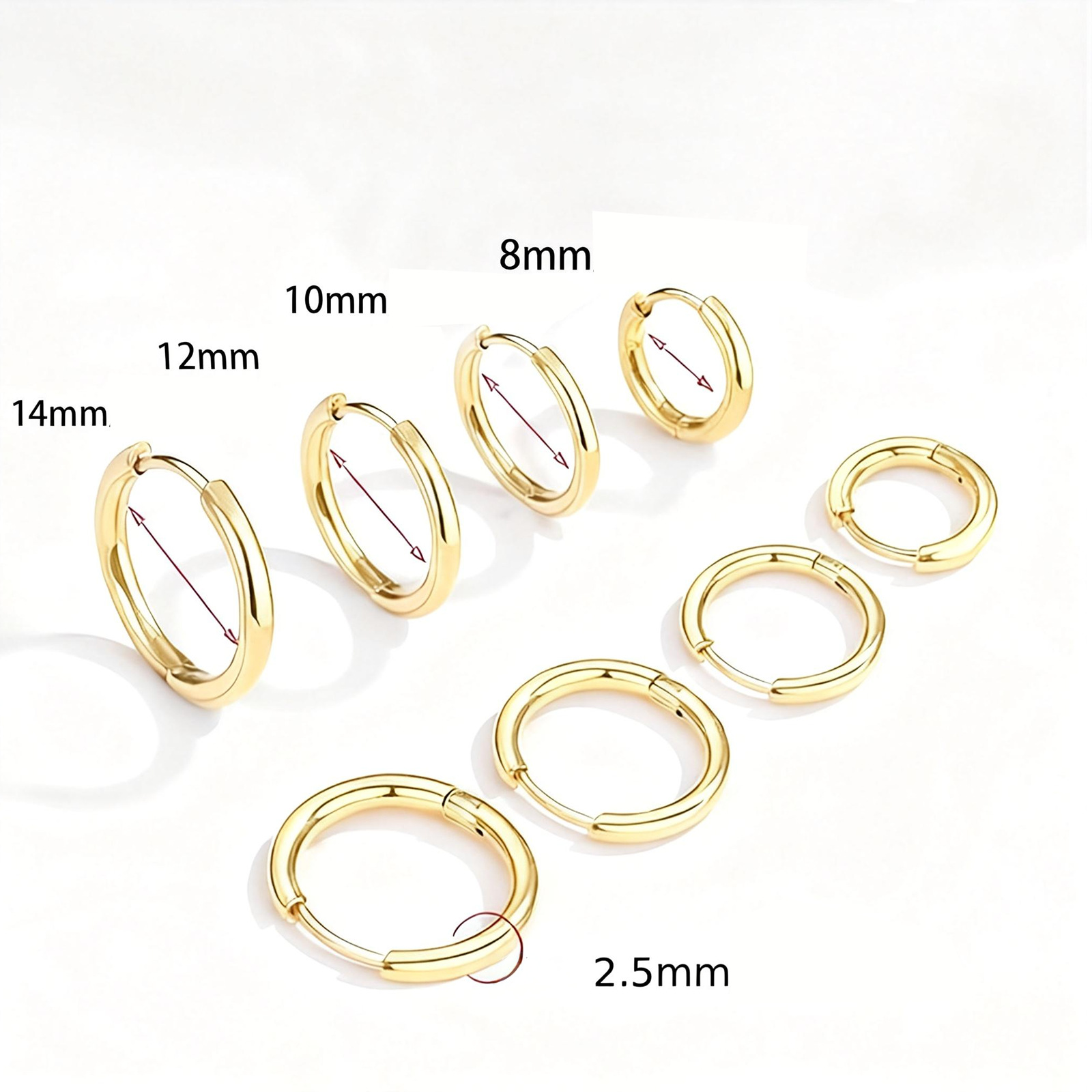 High quality elegant fashionable durable earrings stainless steel