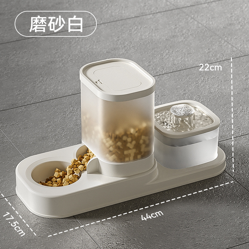猫咪自动喂食饮水机二合一大容量自动循环猫咪狗狗饭碗定时喂食器|undefined