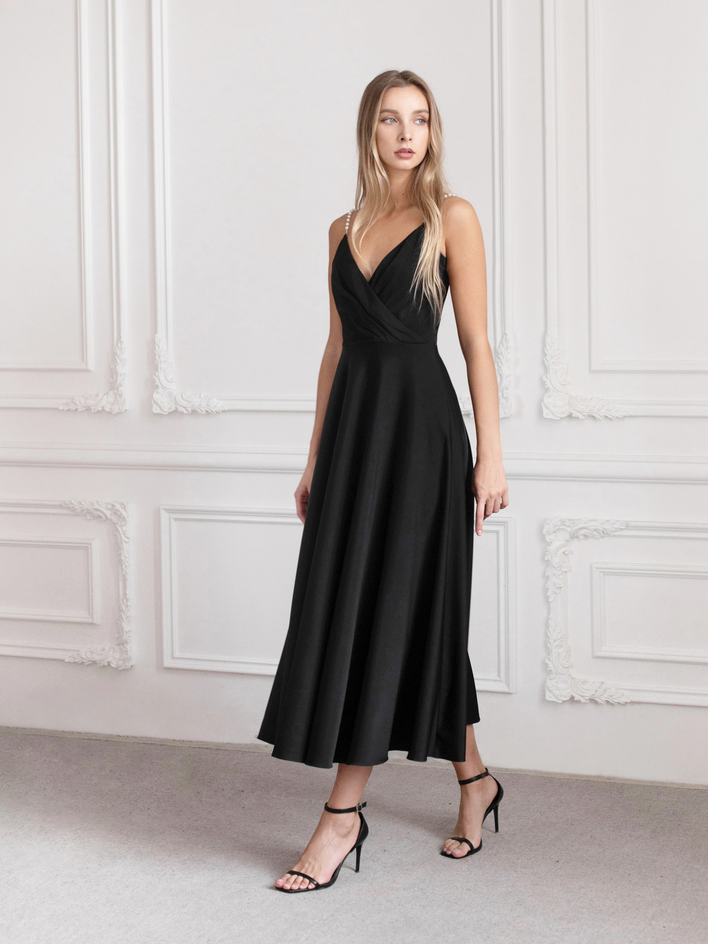 sexy cross V-neck dress NSYSB47823