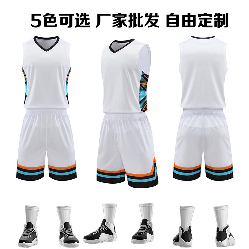 Wholesale Unit Summer Training Vest Female Trendy Student Children's Basketball Clothes suit Men's Jersey Competition Team Clothes