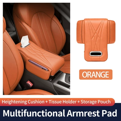Armrest box Armrest Box Booster Cushion Car - ideal-orange