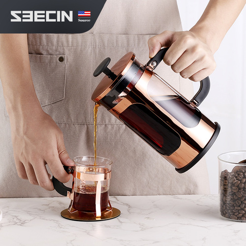 Seecin household coffee equipment cross-border foreign trade French press coffee maker factory direct sales