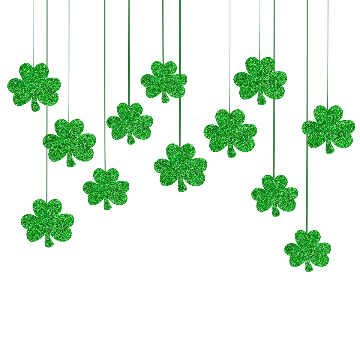 Amazon St. Patrick's Shamrock Hanging Decoration Irish Holiday Party Theme Decoration Photo Props