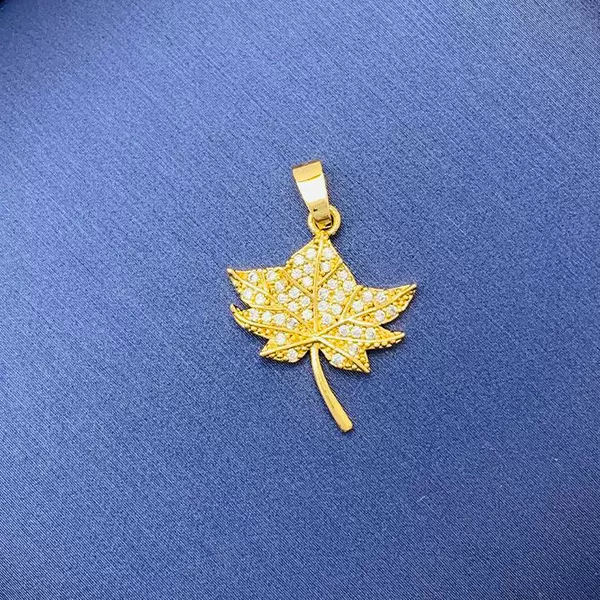【022】 Micro -inlaid leaves*golden color