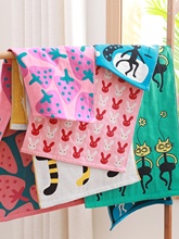 A6L三层纱布毛巾纯棉成人家用多款式洗脸大面巾易干柔软吸水