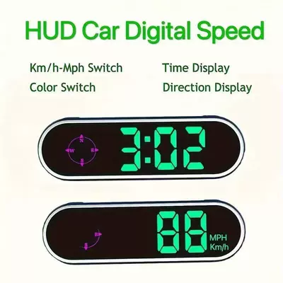 Cross-border e-commerce new car electronic dog HUD head-up display speed radar voice broadcast Beidou HUD car (Vehicle HUD)