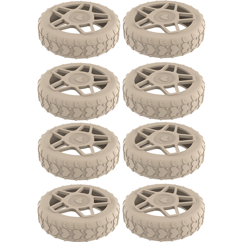 Caster shoesスーツケースホイールシリコン保護カバー耐摩耗性全包スーツケースホイールシリコン保護カバー