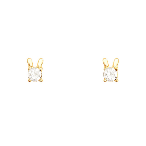 S925 Silver Needle Compact Rabbit Diamond Stud Earrings Feminine Personality Internet Celebrity Trendy Earrings Versatile Design Ear Accessories