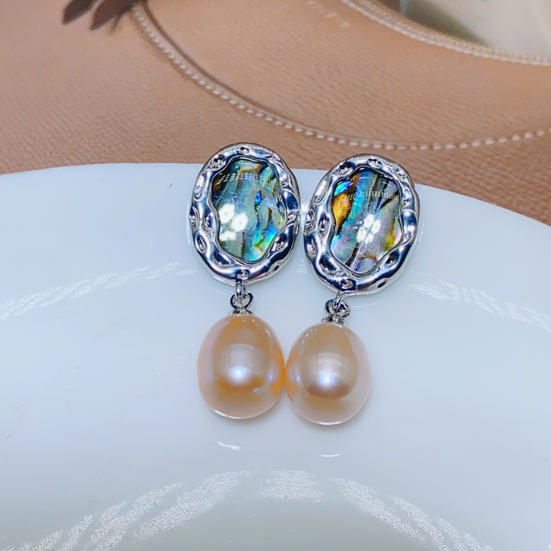 1503 실버 핑크 비즈