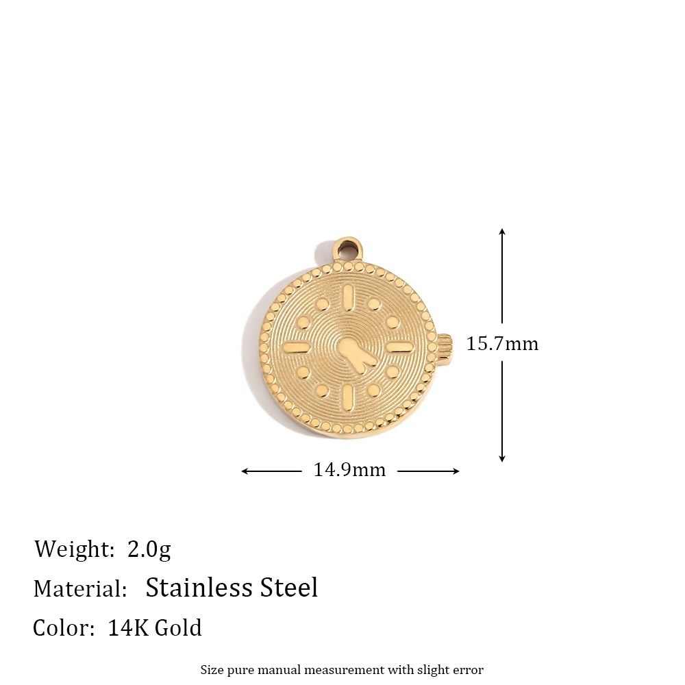 Watch, golden pendant