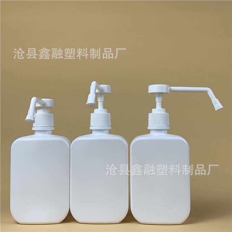 现货批发 500ml按压喷瓶 PE泵头塑料瓶 洗手液消毒水长臂按压瓶