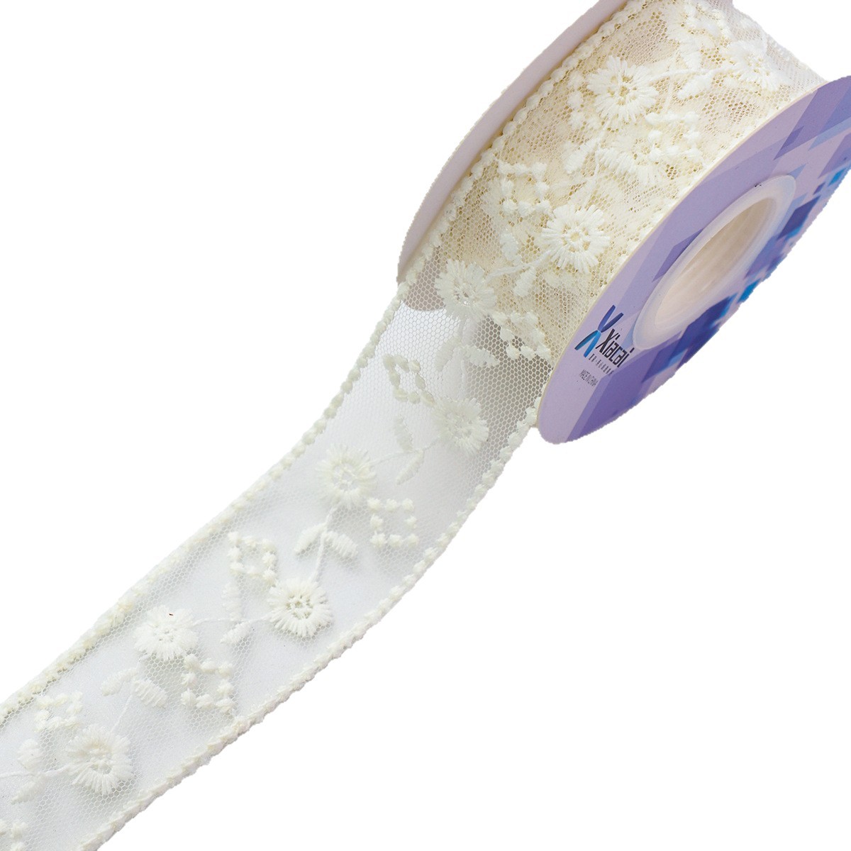 Siete colores cordier encaje jacquard cintas floral cintas floral florista embalaje DIY cintas de arco hechas a mano