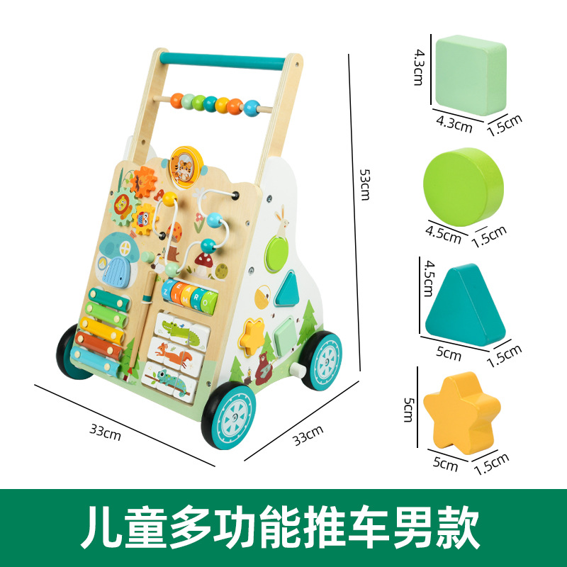 Andador Multifuncional para Bebés de Madera para Primeros Pasos