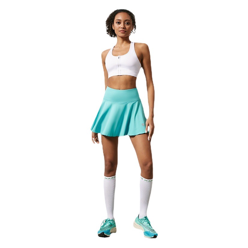 Anti-exposición falsa falda deportiva de dos piezas de verano de las mujeres nueva falda de yoga transpirable de alta elasticidad falda de Bádminton