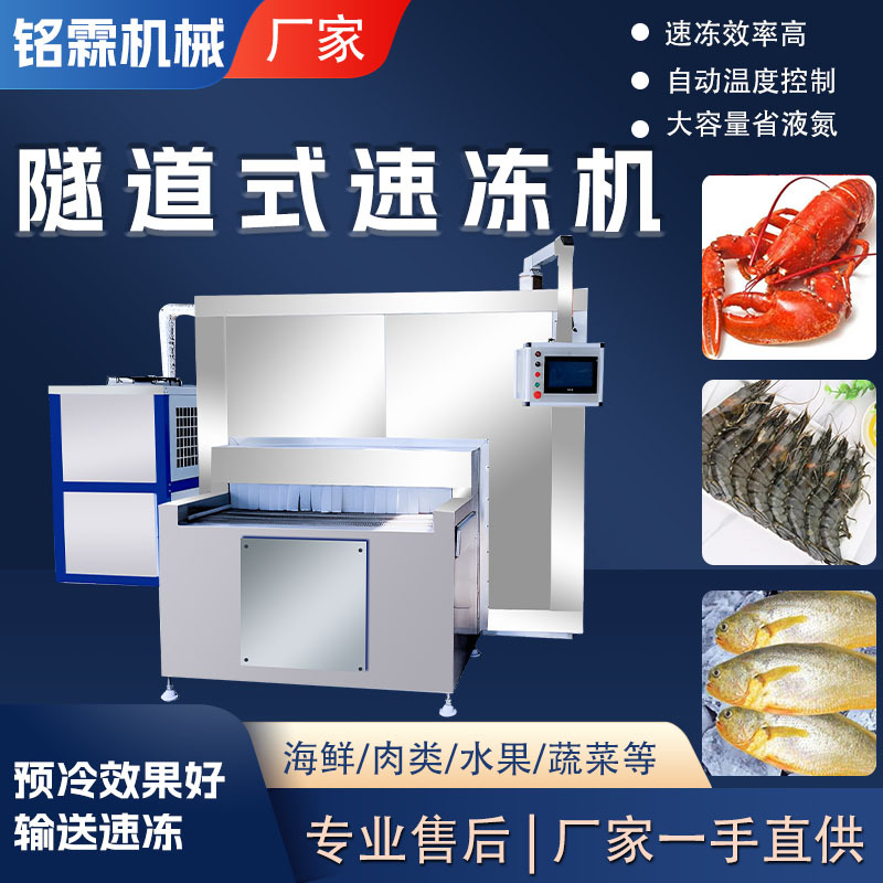 肉制品商用速冻设备 牛肉羊肉低温速冻机  速冻隧道式单体速冻机